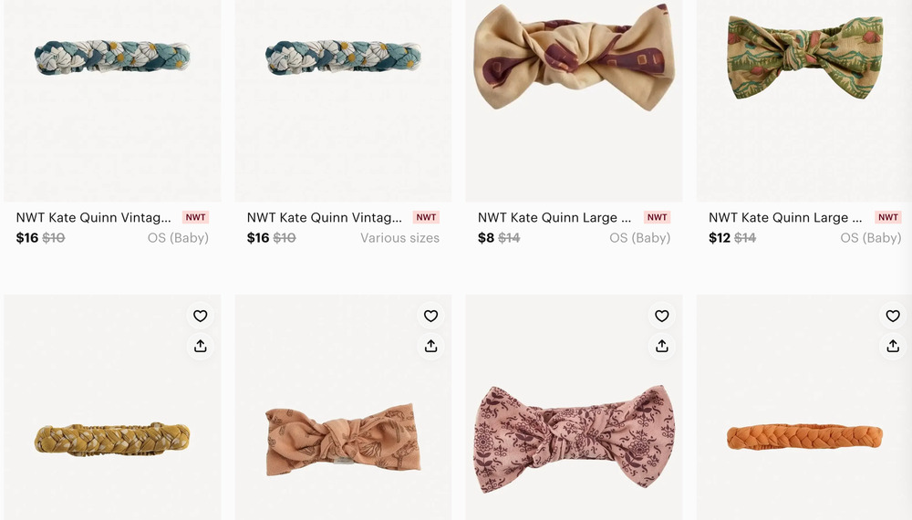 MYSTERY SURPRISE BUNDLE Kate Quinn Headband LOT Set of 4 Large L